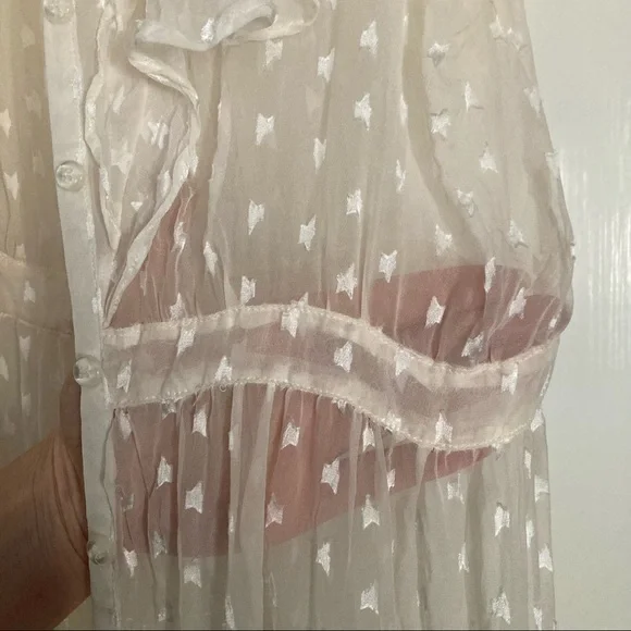 Button-down See-thru Coverup Midi Dress by For Love & Lemons - Picture 7 of 14